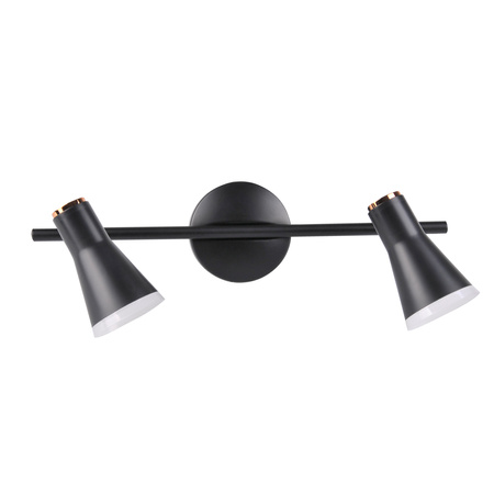 Decken-/Wandleuchte verstellbar 8,4W LED BERG 2 schwarz 3000K GOLDLUX (Polux)