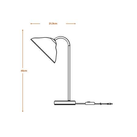Tischlampe Schreibtisch Leuchte Stehend Dekorativ E14 Weiß USB-C Dekor Ledvance