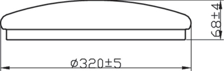 Plafond LED-Deckenleuchte CANOPUS 17W 2700K IP44 32cm PHILIPS