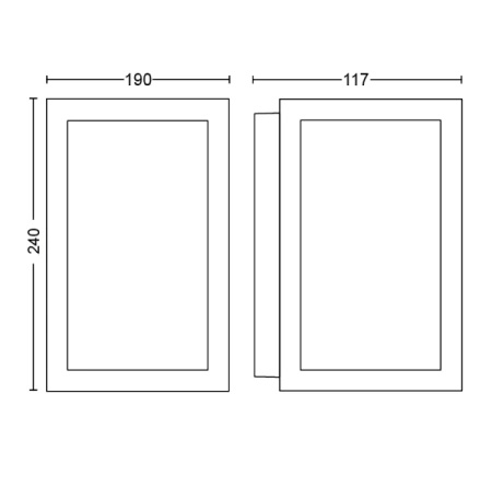 Philips HUE Impress Wandlaterne Außenlampe 17430/30/P7