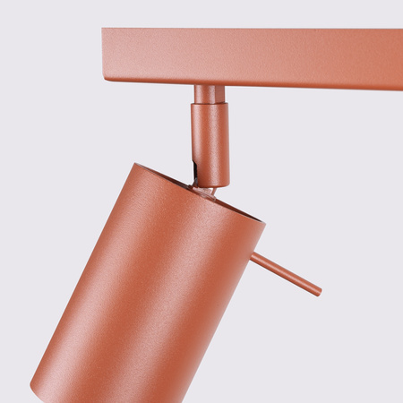 Tuba Spot Reflektor Deckenleuchte 2x GU10 Ocker Rot Ring Bittersüß Schimmer SL.1507 Sollux