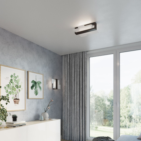 Wandleuchte FENIKS 1 E27 Modern Weiß Holz SOLLUX