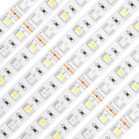 LED-Strip, LED-Streifen 12V 72W 300LED 5050 10mm 5m neutral LUMILED