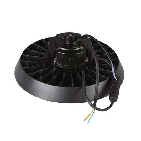 Industrielle High-Bay LED-Leuchte 150W 25500lm 4000K Neutral 90° IP65 IK08 Rund Grau HB KANLUX