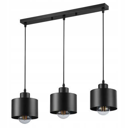 Masterled Ceiling Luminaire 3x E27 Schwarz Elza Pendelleuchte
