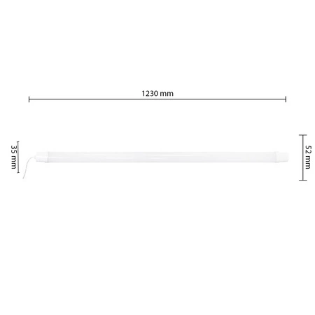 LED-Langfeldleuchte 36W 3820lm 4000K Neutral 120° Weiß IP65 Masterled