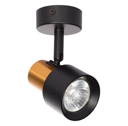 Wandleuchte Deckenleuchte Spot Strahler Schwarz Gold LED Beweglich GU10 35W