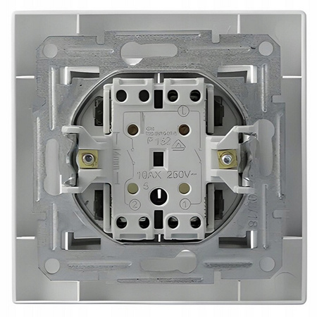 Zweipoliger Kerzenlichtschalter ohne Rahmen Einbau SCHNEIDER ASFORA