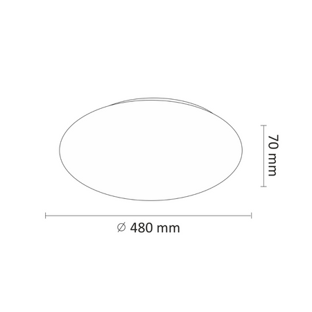 LED HAMPTON GOLDLUX (Polux) Deckenleuchte 50cm 45W 3000-6400K Schaltersteuerung