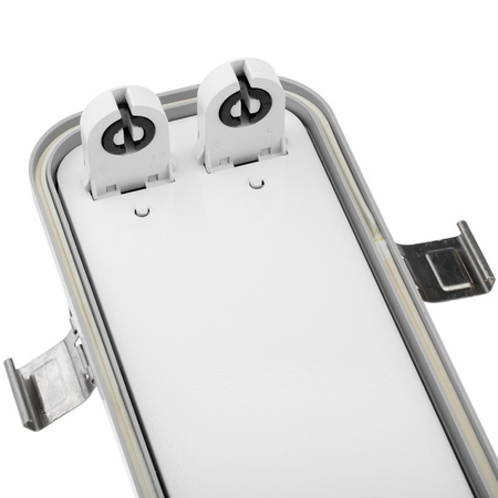 Hermetische Feuchtraumleuchte LED 2x T8, G13 Leuchte IP65 120cm+LED-Leuchtstofflampen 18W 6500K LUMILED