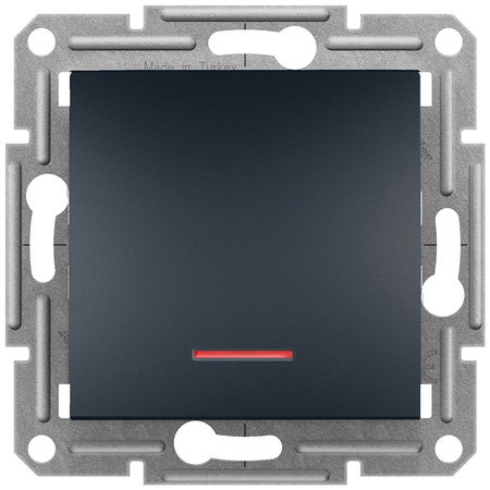 Einpoliger Treppenschalterschalter mit Hintergrundbeleuchtung ohne Rahmen Einbau SCHNEIDER ASFORA