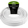 Antennen Koaxialkabel Kupfer Gel CU Terrestrisch 4K Full HD Weiß 15M VAYOX