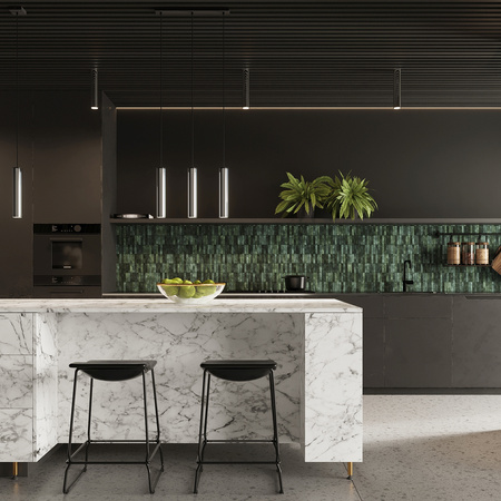 LAGOS 1 GU10 Chrom Modern SOLLUX Pendelleuchte für die Decke