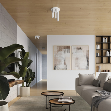 Decke Plafond Tuba Spot 5x GU10 Weiß Lagos Ocean Green SL.1465 Sollux