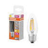 LED-Lampe B35 E27 Kerze 3.4W = 40W 470lm 2700K Warm 320° Glühfaden Dimmbar SUPERSTAR Osram