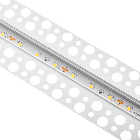 Architektonisches Aluminium LED-Profil für Gipskartonplatten mit Klarglasabdeckung, 2m LUMILED