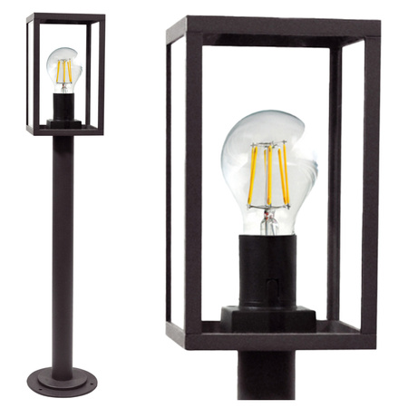 Malmo Stehende Gartenlampe 68 cm Mast für LED E27 Graphit – GOLDLUX (Polux) 68 cm