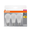 3x LED-Lampe A60 E27 8W = 60W 806lm 2700K Warm 150° BASE Osram