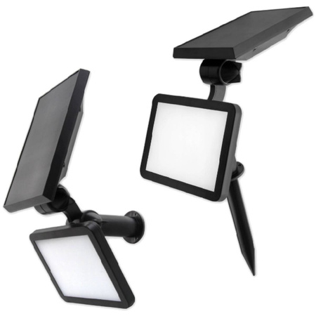 Solar LED-Flutlicht WIRED Reflektor 3W 5500-6000K Kalt IP54 Schwarz Masterled Sensor