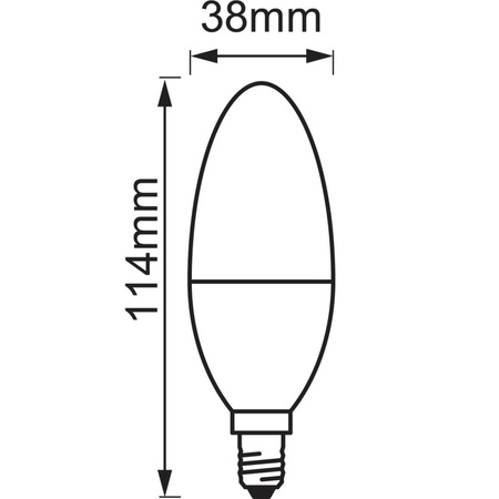 E14 B40 4.9W 470lm CCT LEDVANCE SMART+ ZigBee dimmbare LED Lampe
