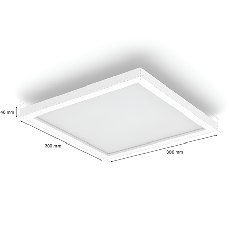 LED-Anbaupanel SURIMU 25W CCT RGB 30cm PHILIPS HUE Bluetooth Deckenleuchte