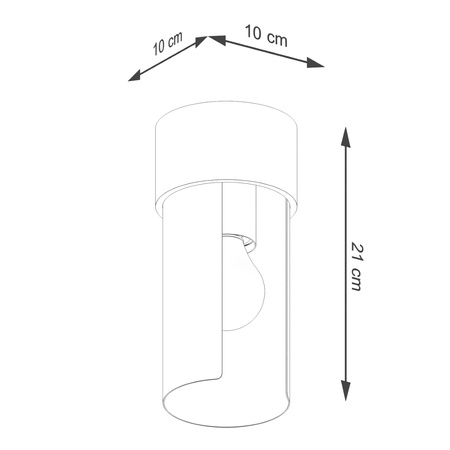 Deckenleuchte Leuchte Aufbauleuchte E27 White Flash Blue Sapphire SL.1673 Sollux
