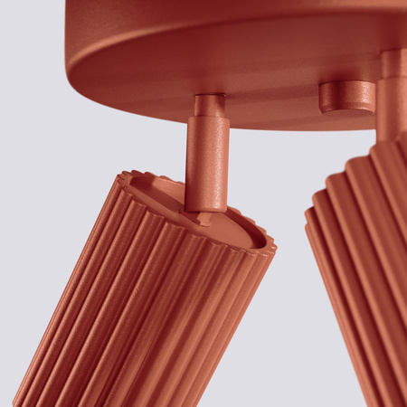 Plafond Deckenleuchte Tuba Spot 3x GU10 Ocker Rot Carbon Deep Space SL.1639 Sollux