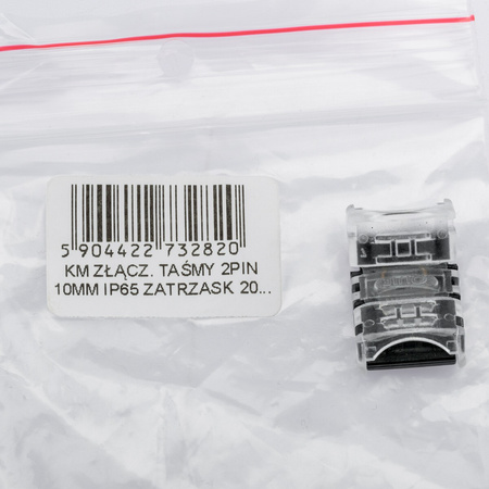 Stecker für LED-Streifen 2PIN 2-seitig 10mm Rastung