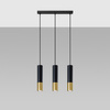 LOOPEZ 3L Hängeleuchte 3xGU10 Elegant Schwarz und Gold SOLLUX