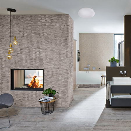 LED Badezimmer Deckenleuchte ORLANDO 24W IP44 4000K Weiß Rund