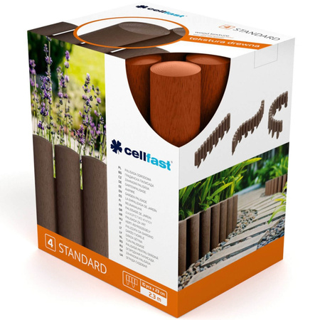 Garten Palisade Zaun Grenze Rasen Einfassung 4 STANDARD Backstein 2.3m Stark Frostsicher CELLFAST