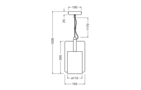 Dekorative Decke Pendelleuchte E27 Überhang Gold Dekor Ledvance