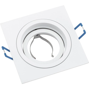 Einbaustrahler GU10, MR16 Einbauspot HALOGEN Quadrat beweglich Weiß CASSIO LUMILED