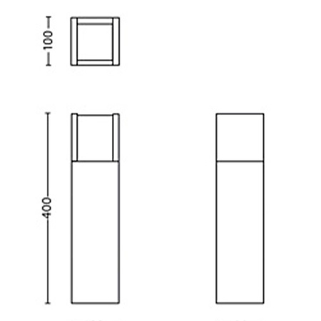 LED-Gartenleuchte für den Außenbereich ARBOR myGarden 6W 4000K IP44 Mast 40cm Anthrazit PHILIPS