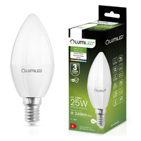 LED Lampen E14, Kerzenform Lampe B35 2.5W = 25W 249lm 180° 4000K neutral LUMILED