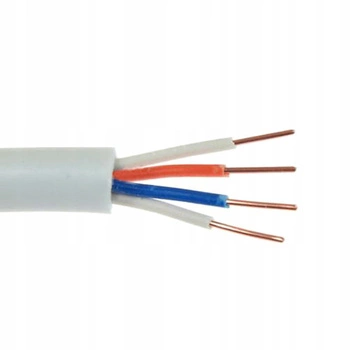 Drahtkabel YTKSY 2x2x0,5mm Telekommunikation Weiß 1m ELEKTROKABEL