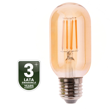 LED-Lampe E27 T45 4W = 40W 470LM 2000K warmweiß 360° Filament Amber LUMILED
