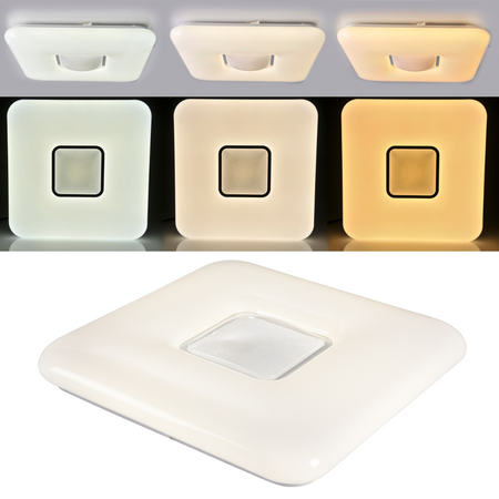 PLAFON LED-Deckenleuchte 44cm 3000K-6500K mit Fernbedienung LYRA GOLDLUX (Polux)