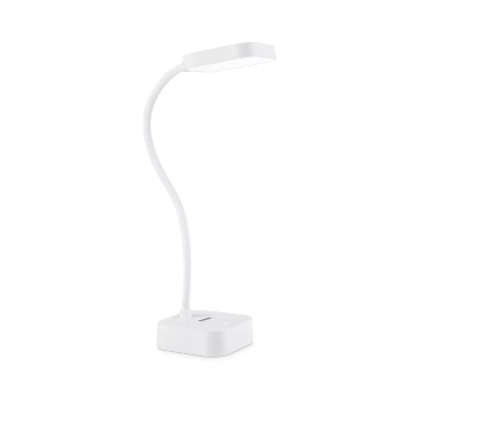 LED ROCK Tisch-Schreibtischlampe 5W 5000K Dimmbar USB Weiß PHILIPS