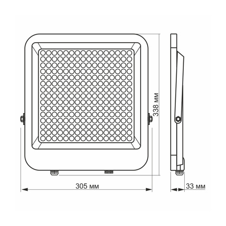 LED Strahler 200 W 24000 lm 5000 K IP65 Grau VIDEX DAVIS