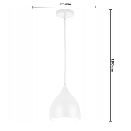Masterled E27 Weiß Como Hängelampe