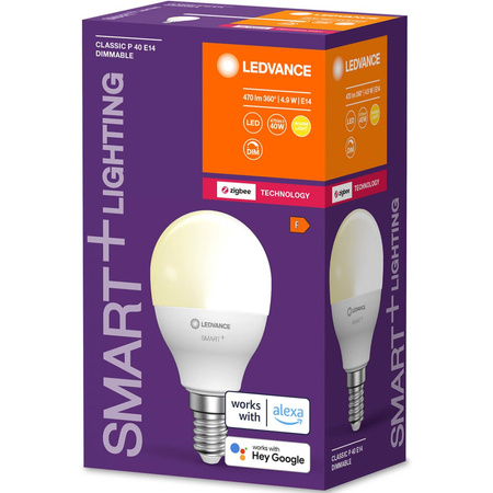 LED Lampe E14 P45 4.9W 470lm 2700K Warm LEDVANCE SMART+ ZigBee Dimmbar
