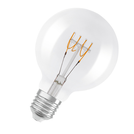 Dekorative LED-Glühbirne G95 Sphere E27 4.8W = 40W 470lm 2700K Warm 320° Filament Dimmbar Vintage 1906 Osram