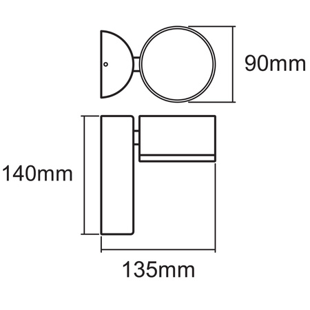 Wandleuchte Außenfassadenleuchte beweglich 8W 440lm 3000K Endura Style Spot LEDVANCE