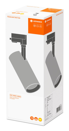 LED-Schienenlicht 55W 4000lm CCT 3 Phasen einstellbar Grau Schienenlicht Ledvance Leuchte