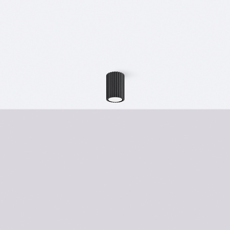 Tuba Spot Deckenleuchte GU10 Schwarz Carbon Deep Space SL.1568 Sollux