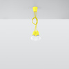 DIEGO LED Pendel-Deckenleuchte 3xE27 Ausleger Gelb SOLLUX