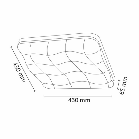 LED-Deckenleuchte Polaris B045 72W 4320lm 2700-6500K 43cm GOLDLUX (Polux) + Fernbedienung