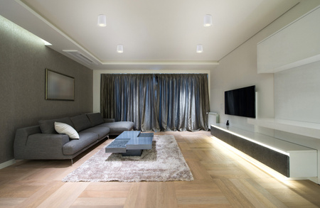 Halogen-Aufbauleuchte, Aufbauspot 115mm Runde Tube AMAT-L+LED GU10 8W 4000K LUMILED