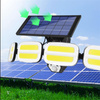 LED Solarstrahler 4x COB LED 20W 800lm Kalt IP65 Bewegungssensor + Fernbedienung